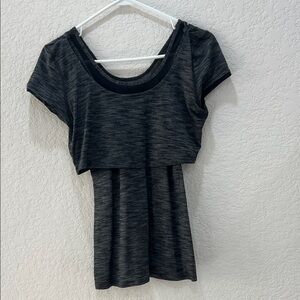 Lululemon Athletica Black Crop Top